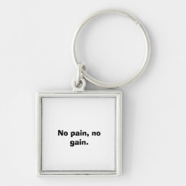 Llavero Personalizado de Motivación GYM texto y marrón cla