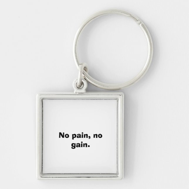 Llavero Personalizado de Motivación GYM texto y marrón cla (Frente)