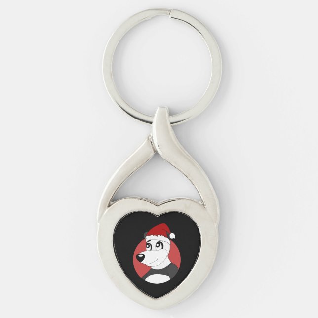 Llavero personalizado de navidades con la cadena de teclas (Anverso)