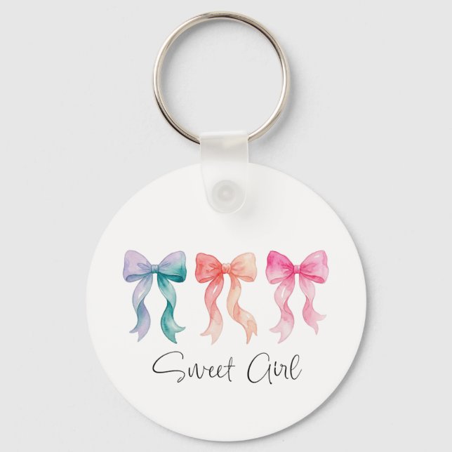 Llavero Personalizado de Niña Dulce | Cinta de Nom (Anverso)