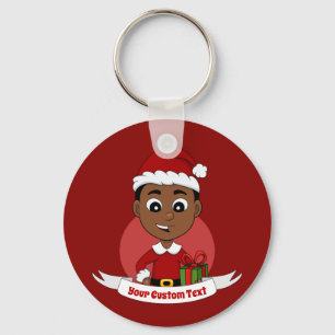 Llavero Personalizado de niños Navidades educados Keychain