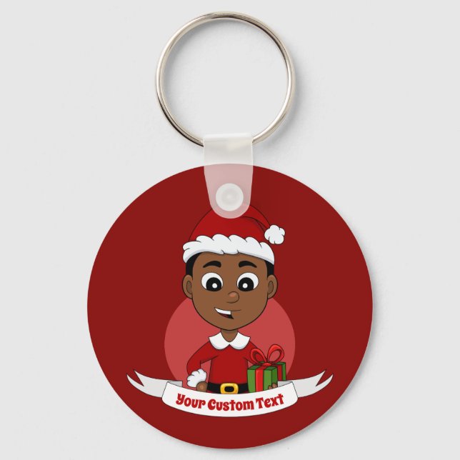 Llavero Personalizado de niños Navidades educados Keychain (Anverso)