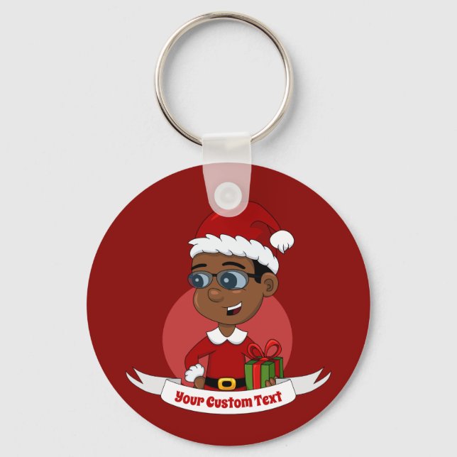 Llavero Personalizado de niños Navidades educados Keychain (Anverso)
