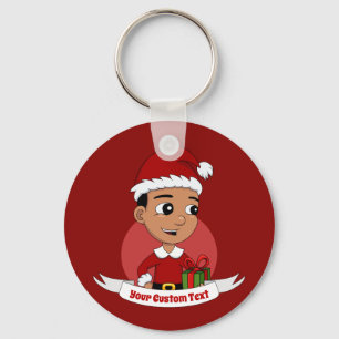Llavero Personalizado de niños Navidades educados Keychain