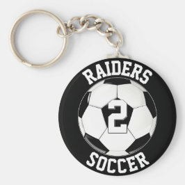 Llavero Personalizado de nombres de equipo de fútbol y núm