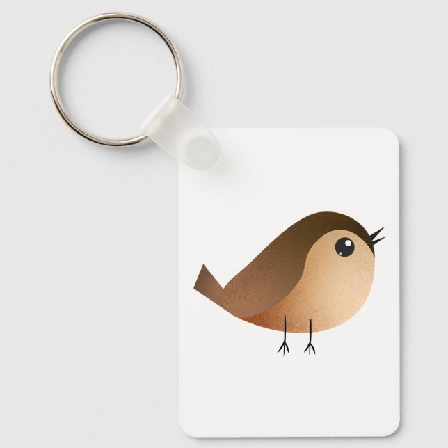 Llavero Personalizado de pájaro de Sparrow (Anverso)