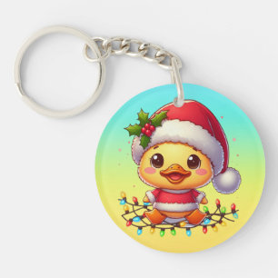 Llavero Personalizado de pato de Navidades particulares Sa