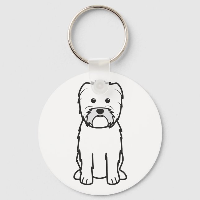 Llavero Personalizado de Perro Affenpinscher (Anverso)