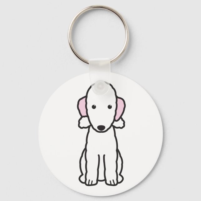 Llavero Personalizado de Perro Terrier de Bedlington