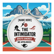 Llavero Personalizado de Pickleball Intimidador