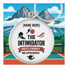 Llavero Personalizado de Pickleball Intimidador