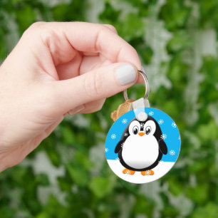 Llavero Personalizado de pingüino lindo Personalizado de n