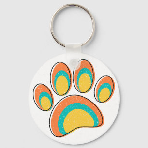 Llavero Personalizado de pinturas de perros de arte modern