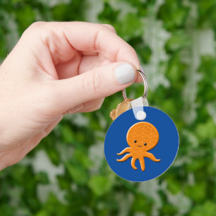 Llavero Personalizado de pulpo brillante