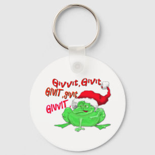 Llavero Personalizado de ranas con rana santa hat givit gi