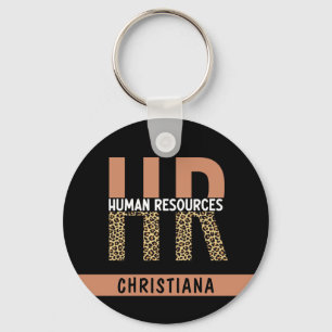 Llavero Personalizado de Recursos Humanos Leopard Imprimir