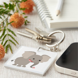 Llavero Personalizado de risas agudas elefante Keychain ac