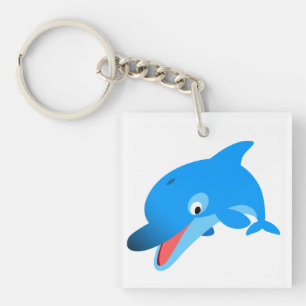 Llavero Personalizado de Salto de Cuadros Dolphin Keychain