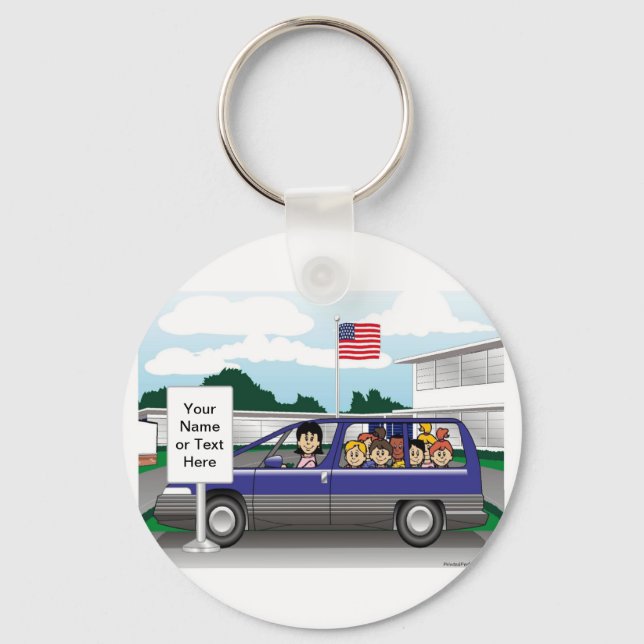 Llavero Personalizado de Taxi de Mamá por PrintedPerfectio (Anverso)