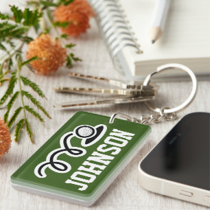 Llavero Personalizado de teclado de golf regalo para golfi