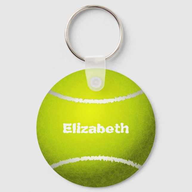 Llavero Personalizado de tenis Ball Keychain (Anverso)
