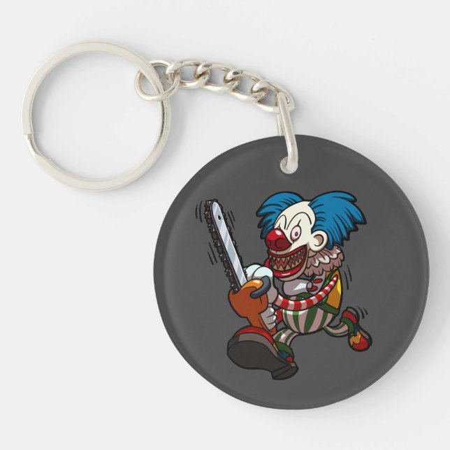 Llavero Personalizado de terror de Halloween, payaso de co (Frente)
