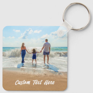 Llavero Personalizado de texto de foto cadena tus fotos fa