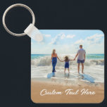 Llavero Personalizado de texto de texto de la cadena de fo<br><div class="desc">Foto y texto personalizado - Único su propio diseño - Familia personalizada / Amigos o regalo personal - Añadir su texto y foto - Redimensionar y mover elementos con la herramienta Personalización ! Elija fuente / tamaño / color! Buena suerte - Estar contentos :)</div>
