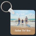 Llavero Personalizado de texto de texto de la cadena de fo<br><div class="desc">Foto y texto personalizado - Único su propio diseño - Familia personalizada / Amigos o regalo personal - Añadir su texto y foto - Redimensionar y mover elementos con la herramienta de personalización ! Elija fuente / tamaño / color!</div>