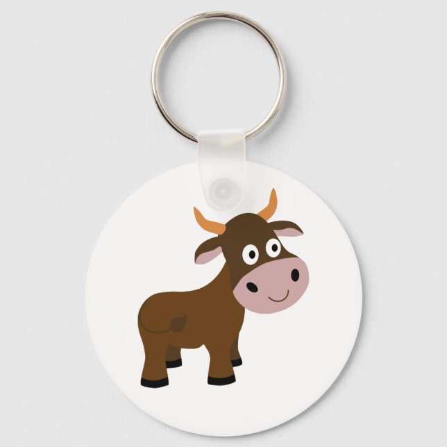 Llavero Personalizado de toros graciosos (Anverso)
