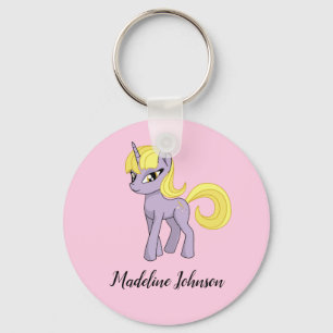 Llavero personalizado de unicornio para niñas