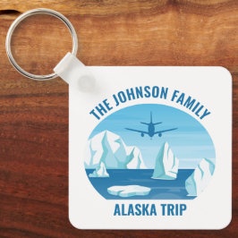 Llavero Personalizado de vacaciones de familia Alaska Glac
