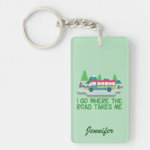 Llavero Personalizado de vacaciones de viaje por carretera