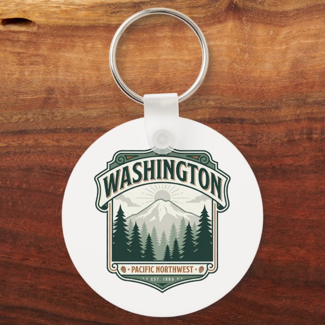 Llavero personalizado de Washington (Anverso)