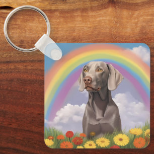 Llavero Personalizado de Weimaraner en memoria Puente Arco