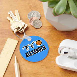 Llavero personalizado del baloncesto para el