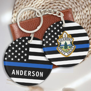 Llavero Personalizado del Departamento de Policía Nombre 