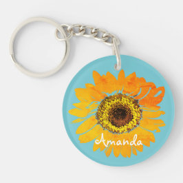 Llavero personalizado del girasol