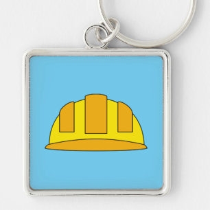 Llavero Personalizado del Gorra duro amarillo