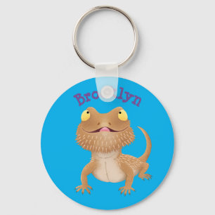 Llavero Personalizado del lagarto de dragón barbudo