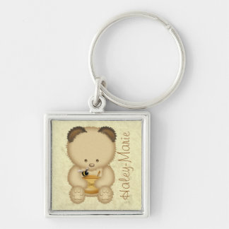 Llavero personalizado del oso de miel