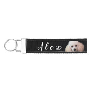 Llavero personalizado del perro de caniche