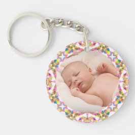 Llavero Personalizado Día de la Madre Foto de regalo verde