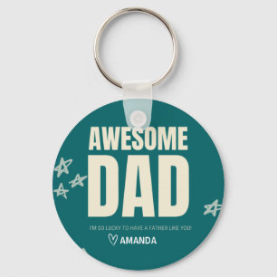 Llavero personalizado Día del Padre padre increíbl