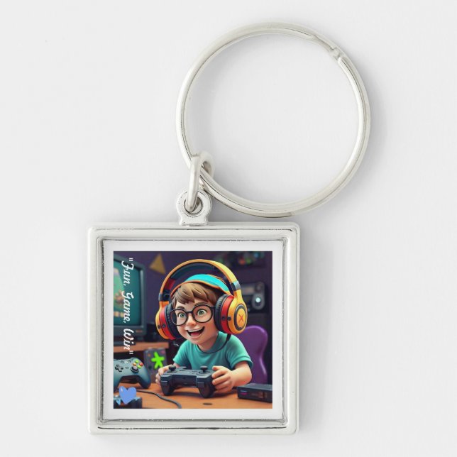 Llavero "Personalizado dinámico de juegos" (Frente)