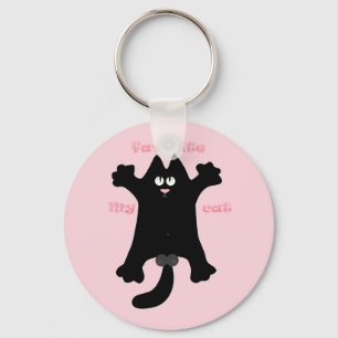 Llavero #personalizado #divertido #gato tirando almohada
