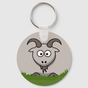 Llavero Personalizado divertido Round Goat