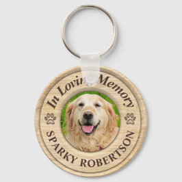 Llavero Personalizado Dog Memorial Keepsake