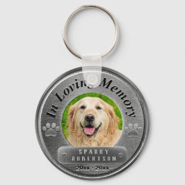 Llavero Personalizado Dog Memorial Silver