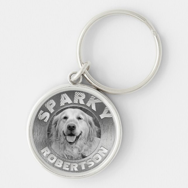 Llavero Personalizado Dog Memorial Silver (Frente)
